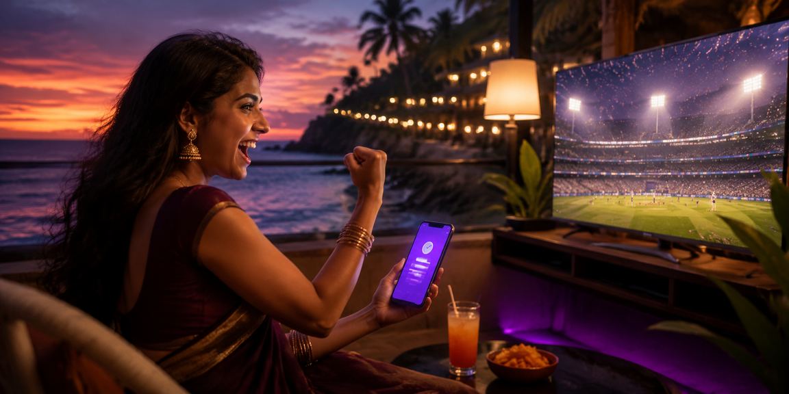 Relaxed sports betting at Goa beach